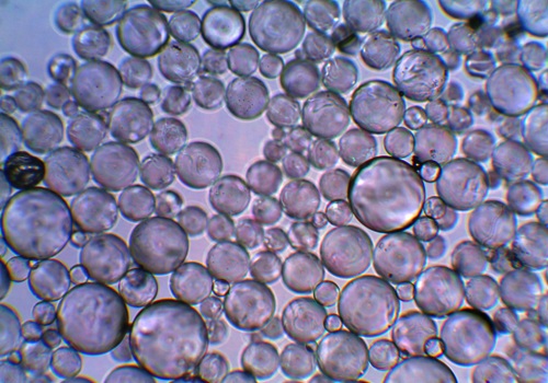 Low density hollow glass microspheres H25 for emulsion explosives