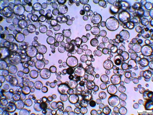 Application of hollow glass microspheres in the synthetic foam